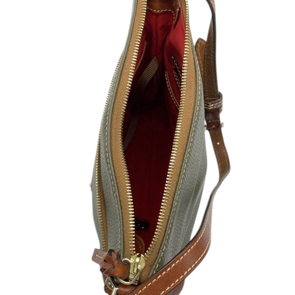 Dooney & Bourke Olive Green Pebble Grain Crossbody Bag - Picture 6 of 13